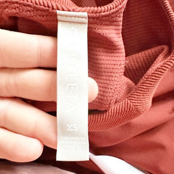 ATHLETA Winona Knit Midi Support Dress Sleeveless Russet Brown Women's Size XS - Picture 15 of 15